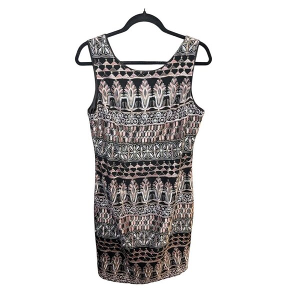 NEW Frank Lyman Gunmetal Blush Cocktail Dress - Picture 2 of 16